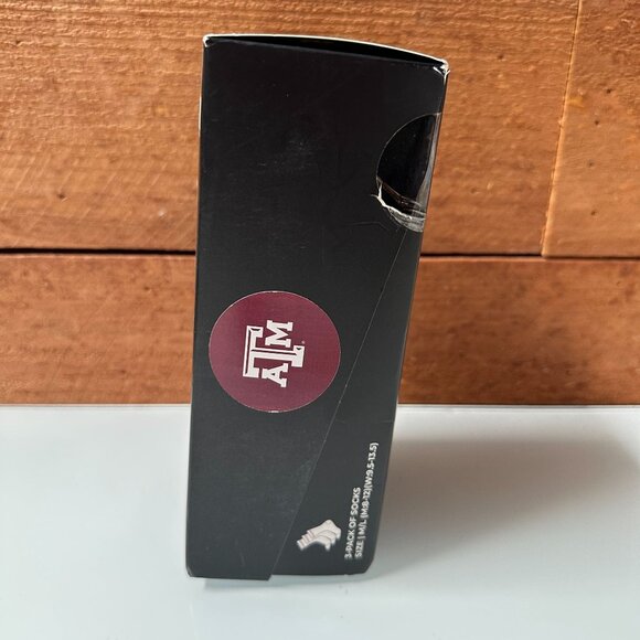 3 Pair ATM Socks Mens M/L Variety Colors Texas A&M University Strideline - Picture 4 of 10